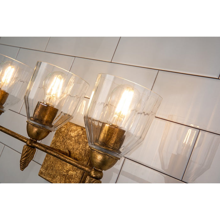 Lucas McKearn Felice 3 Light Bath/Vanity, Gold F2