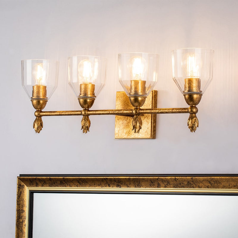 Lucas McKearn Felice 4 Light Bath/Vanity, Gold F1