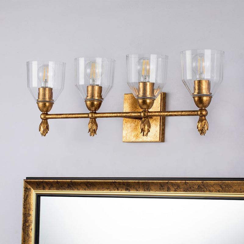 Lucas McKearn Felice 4 Light Bath/Vanity, Gold F1