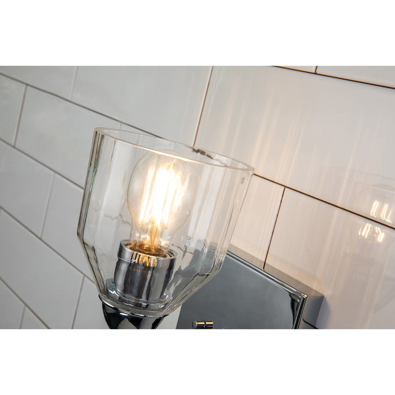 Lucas McKearn Felice 1 Light Bath/Vanity, Chrome/Gold F1