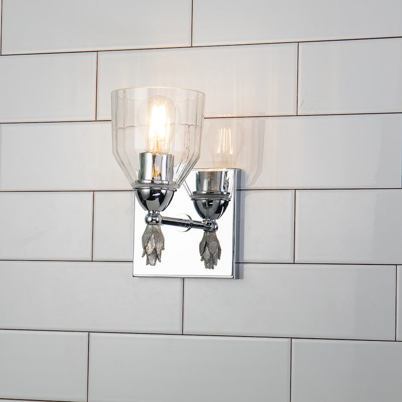 Lucas McKearn Felice 1Lt Bath/Vanity, Polished Chrome/Silver F1