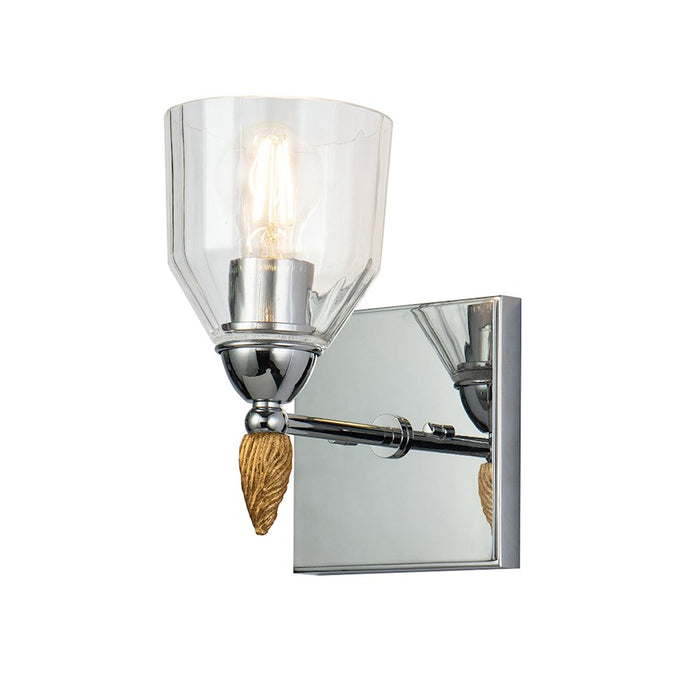 Lucas McKearn Felice 1 Light Bath/Vanity, Chrome/Gold F2 - BB1000PC-1-F2G