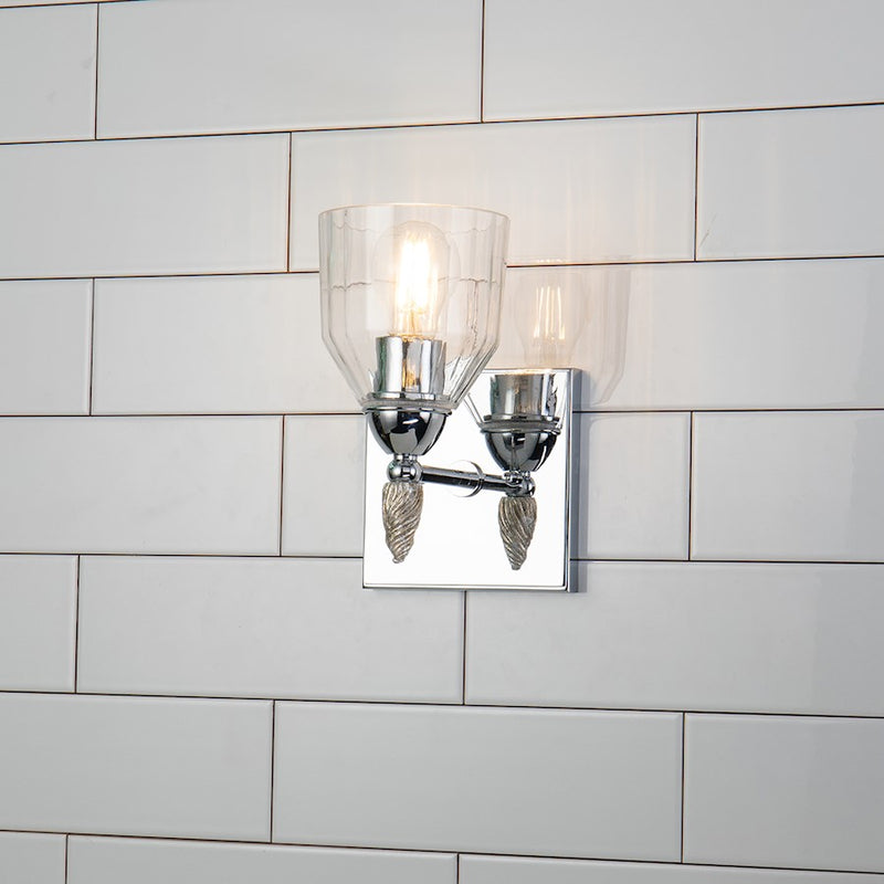 Lucas McKearn Felice 1Lt Bath/Vanity, Polished Chrome/Silver F2