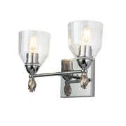 Lucas McKearn Felice 2Lt Bath/Vanity, Polished Chrome/Silver F1 - BB1000PC-2-F1S