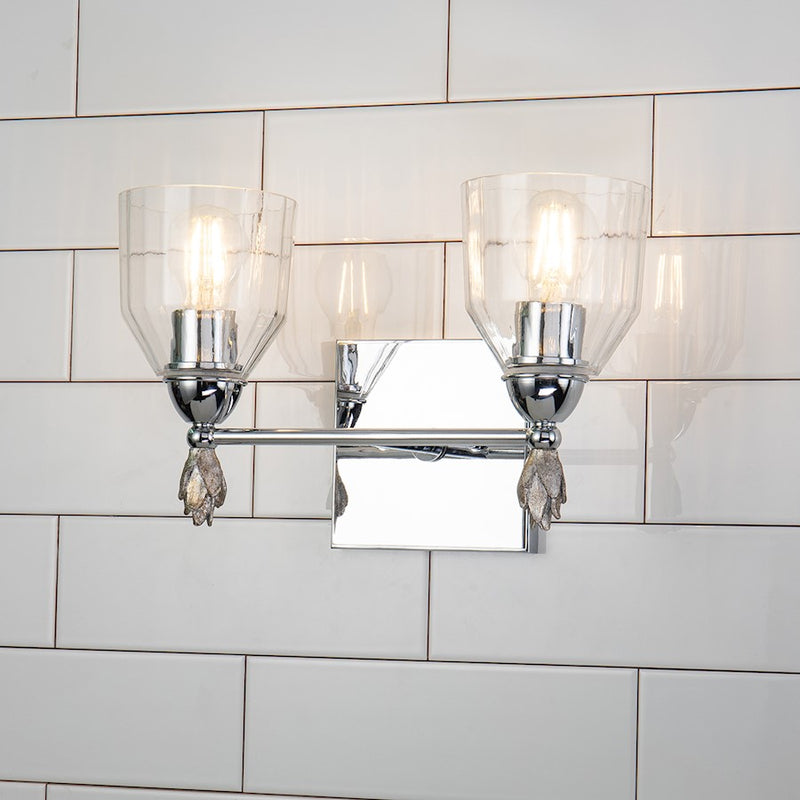 Lucas McKearn Felice 2Lt Bath/Vanity, Polished Chrome/Silver F1