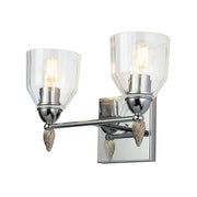 Lucas McKearn Felice 2Lt Bath/Vanity, Polished Chrome/Silver F2 - BB1000PC-2-F2S