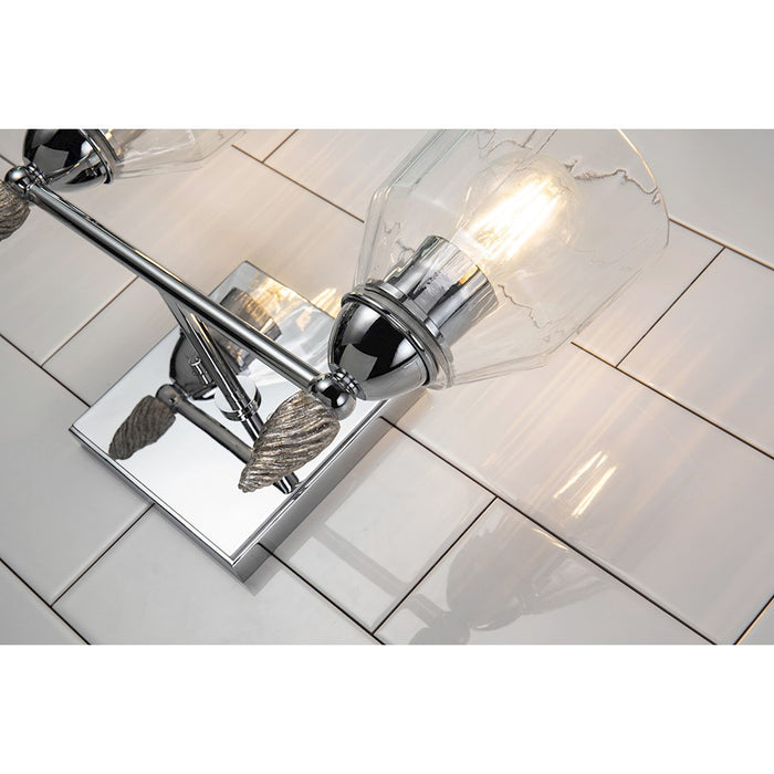 Lucas McKearn Felice 2Lt Bath/Vanity, Polished Chrome/Silver F2