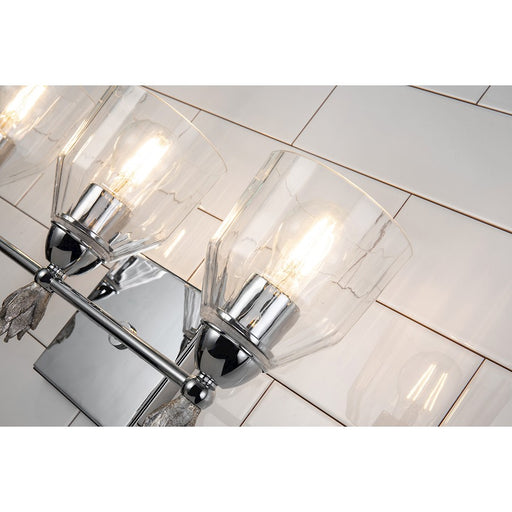 Lucas McKearn Felice 3Lt Bath/Vanity, Polished Chrome/Silver F1