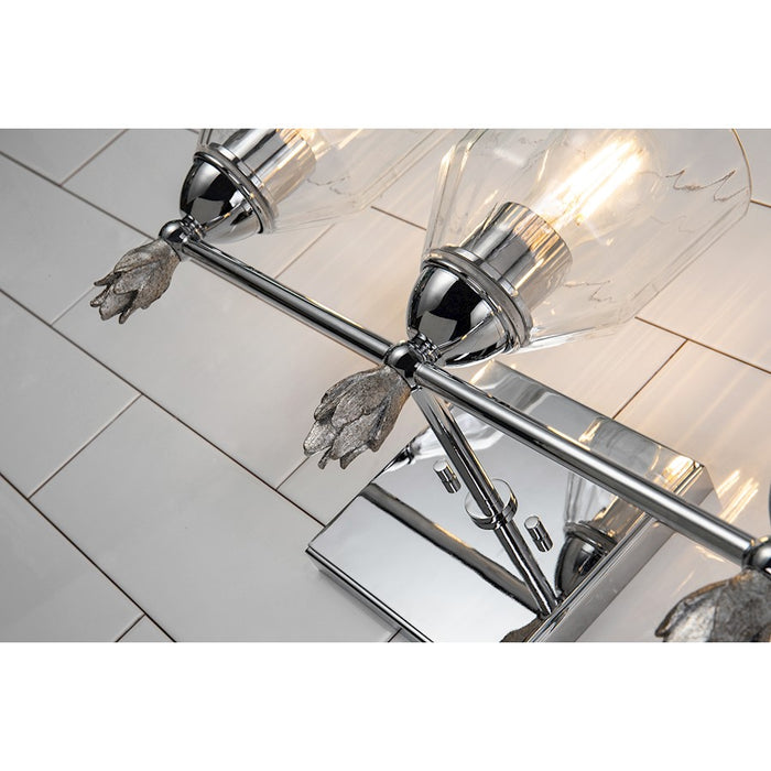 Lucas McKearn Felice 3Lt Bath/Vanity, Polished Chrome/Silver F1