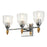 Lucas McKearn Felice 3 Light Bath/Vanity, Chrome/Gold F2 - BB1000PC-3-F2G