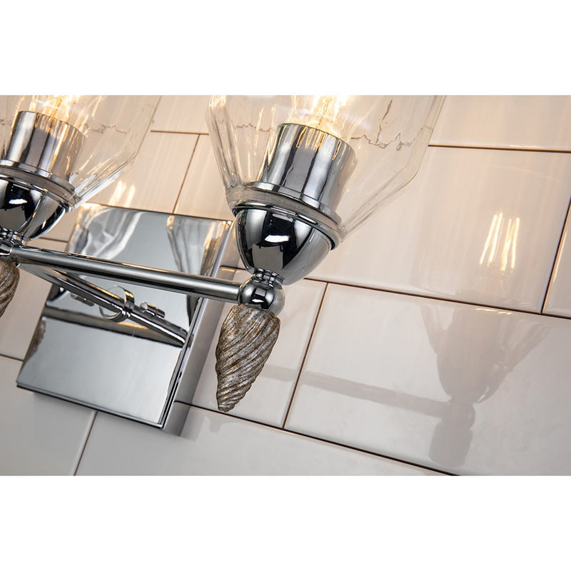 Lucas McKearn Felice 3Lt Bath/Vanity, Polished Chrome/Silver F2