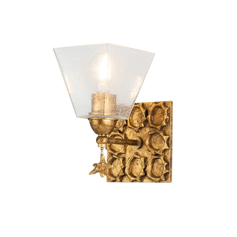 Lucas McKearn Star 1 Light Bath/Vanity, Gold Leaf - BB1002G-1