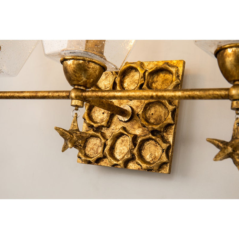 Lucas McKearn Star 3 Light Bath/Vanity, Gold Leaf