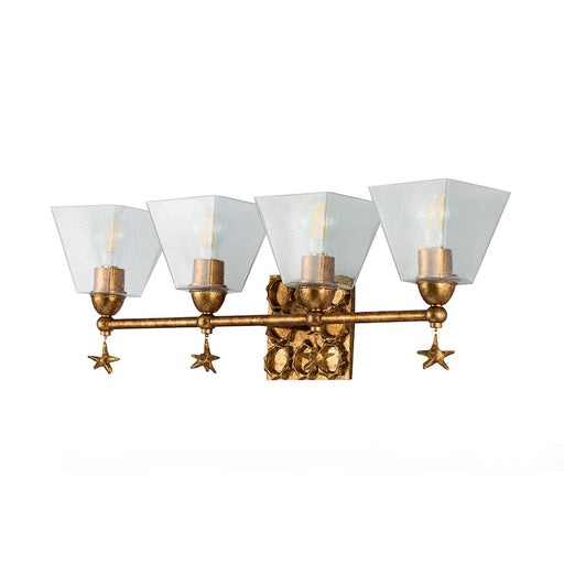Lucas McKearn Star 4 Light Bath/Vanity, Gold