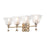 Lucas McKearn Star 4 Light Bath/Vanity, Silver Leaf - BB1002S-4