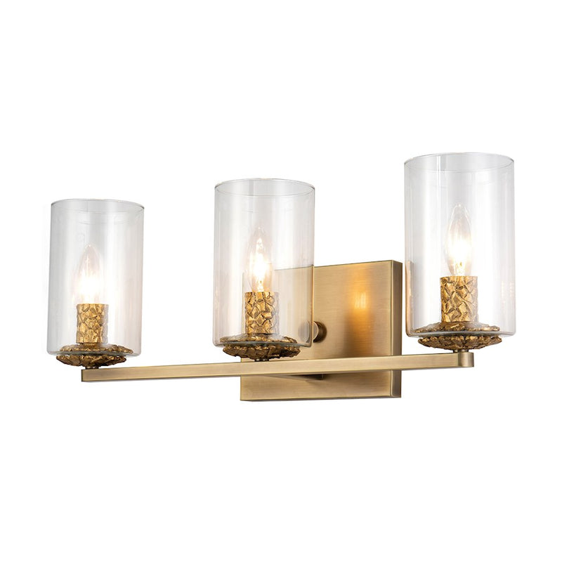 Lucas McKearn Bolivar 3 Light Bath/Vanity, Antique Brass - BB1003ATB-3