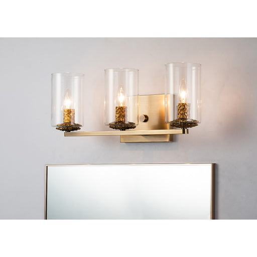 Lucas McKearn Bolivar 3 Light Bath/Vanity, Antique Brass