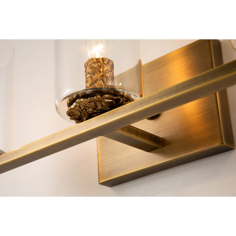 Lucas McKearn Bolivar 3 Light Bath/Vanity, Antique Brass