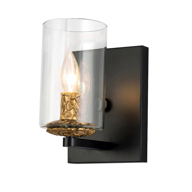 Lucas McKearn Bolivar 1 Light Wall Sconce, Matte Black - BB1003MB-1