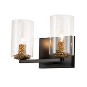 Lucas McKearn Bolivar 2 Light Bath/Vanity, Matte Black - BB1003MB-2