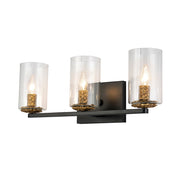 Lucas McKearn Bolivar 3 Light Bath/Vanity, Matte Black - BB1003MB-3