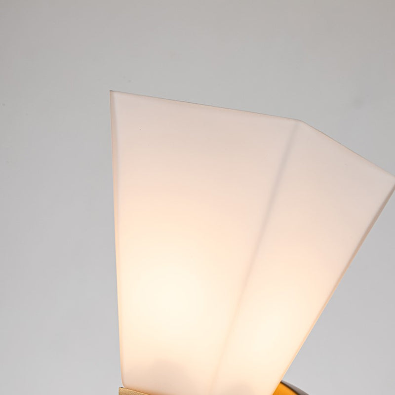 Lucas McKearn Bowtie 1 Light Bath/Vanity, Laquered Gold/Opal Etched