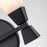 Lucas McKearn Bowtie 2 Light Bath/Vanity, Matte Black/Opal Etched