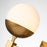 Lucas McKearn Deco 3 Light Bath/Vanity, Laquered Gold/Opal Etched