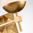 Lucas McKearn Deco 3 Light Bath/Vanity, Laquered Gold/Opal Etched