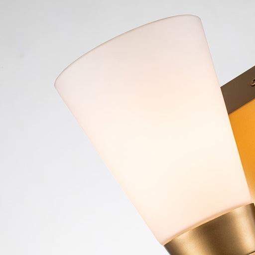 Lucas McKearn Lemuria 1Lt Bath/Vanity, Laquered Gold/Opal Etched