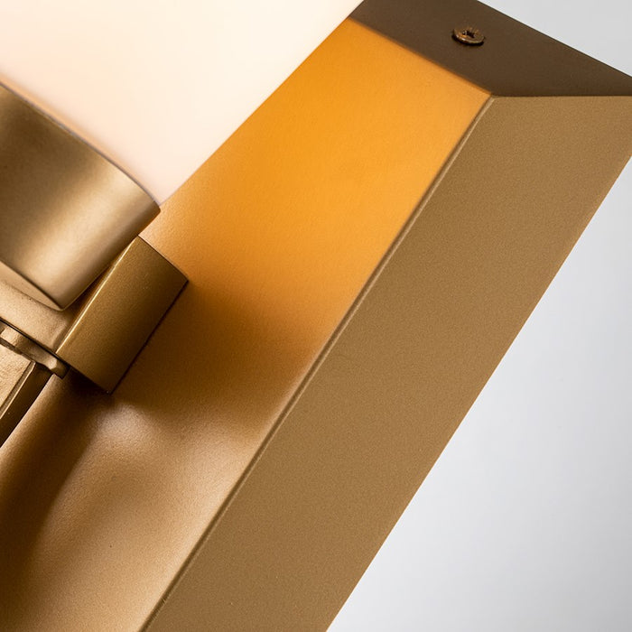 Lucas McKearn Lemuria 1Lt Bath/Vanity, Laquered Gold/Opal Etched