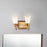 Lucas McKearn Lemuria 2Lt Bath/Vanity, Laquered Gold/Opal Etched