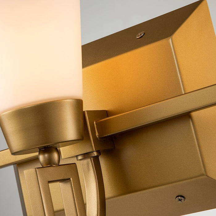 Lucas McKearn Lemuria 3Lt Bath/Vanity, Laquered Gold/Opal Etched