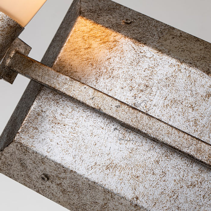 Lucas McKearn Lemuria 2 Light Bath/Vanity, Silver Leaf/Opal Etched