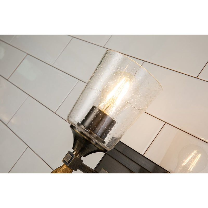 Lucas McKearn Vetiver 1 Light Bath/Vanity, Dark Bronze/Gold F1