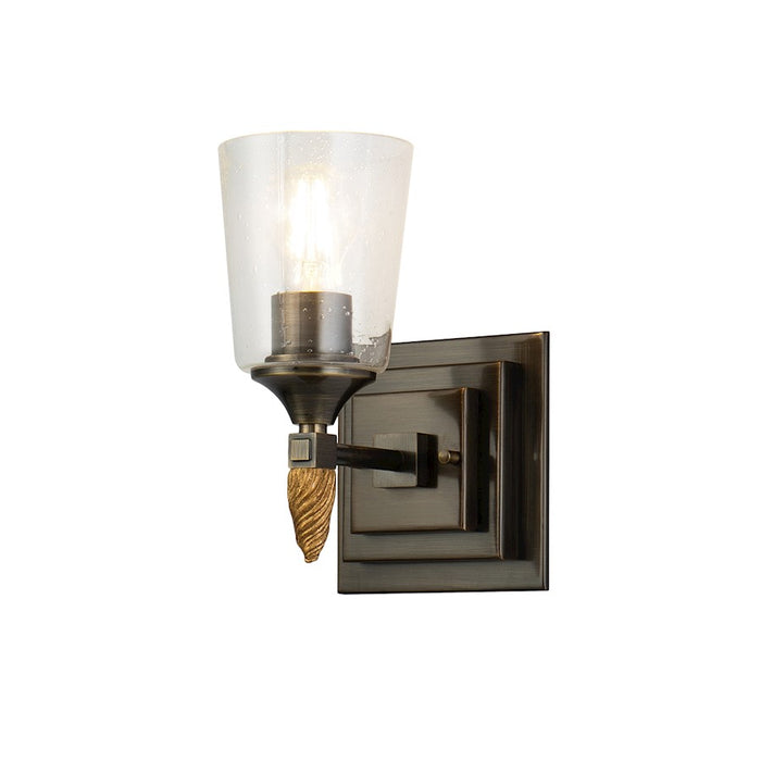 Lucas McKearn Vetiver 1 Light Bath/Vanity, Dark Bronze/Gold F2 - BB1022DB-1-F2G