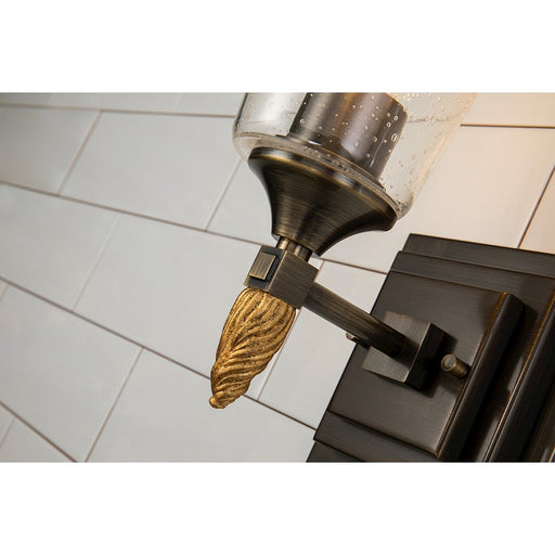 Lucas McKearn Vetiver 1 Light Bath/Vanity, Dark Bronze/Gold F2