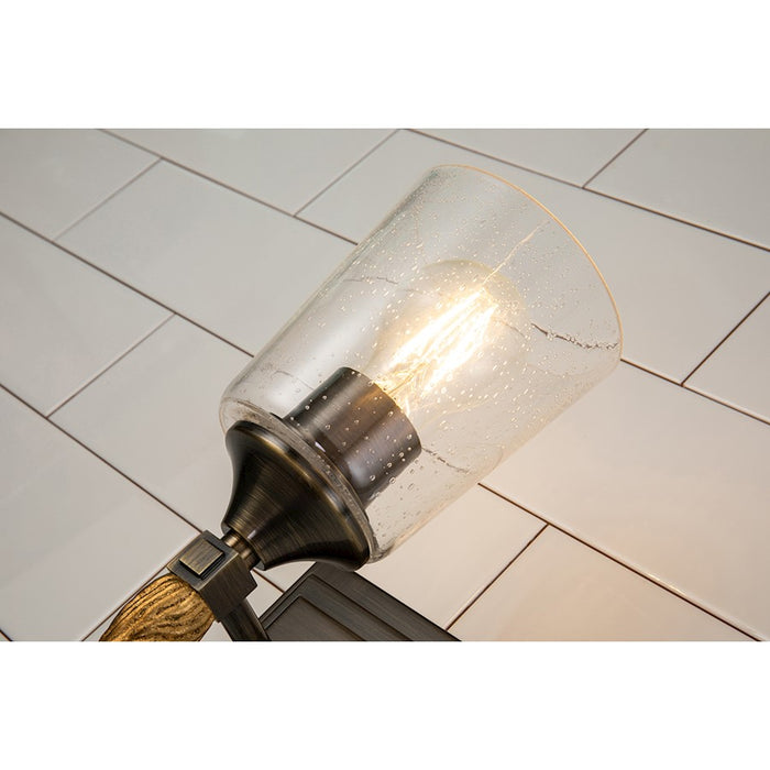 Lucas McKearn Vetiver 1 Light Bath/Vanity, Dark Bronze/Gold F2