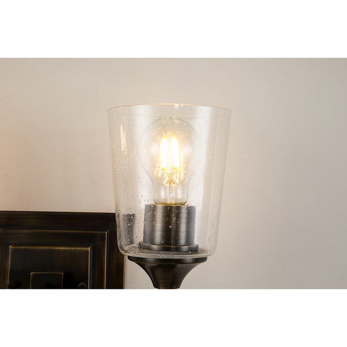 Lucas McKearn Vetiver 2 Light Bath/Vanity, Dark Bronze/Gold F1