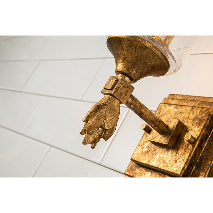 Lucas McKearn Vetiver 1 Light Bath/Vanity, Gold Leaf F1