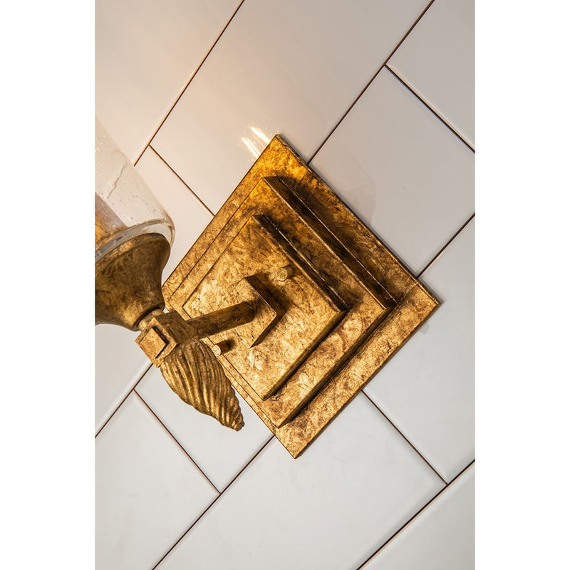 Lucas McKearn Vetiver 1 Light Bath/Vanity, Gold Leaf F2