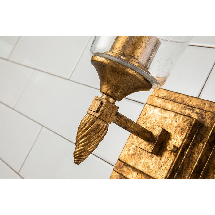 Lucas McKearn Vetiver 1 Light Bath/Vanity, Gold Leaf F2