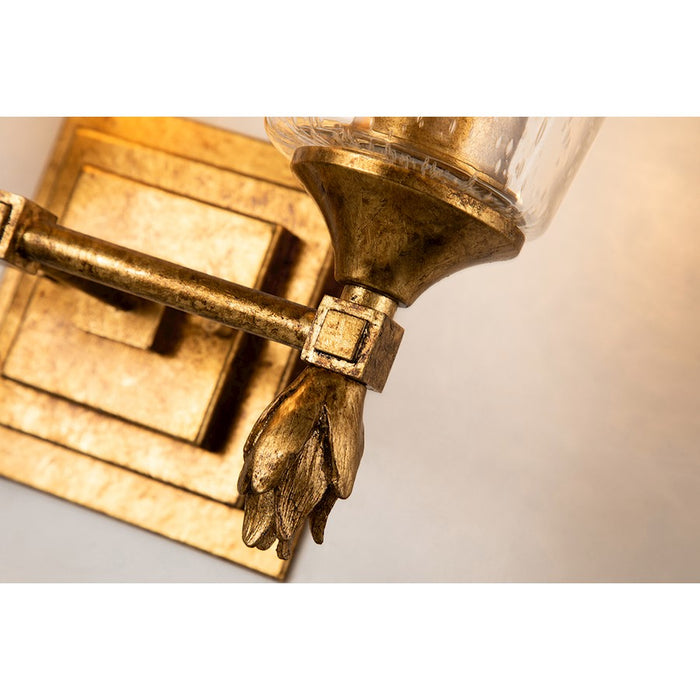 Lucas McKearn Vetiver 2 Light Bath/Vanity, Gold Leaf F1