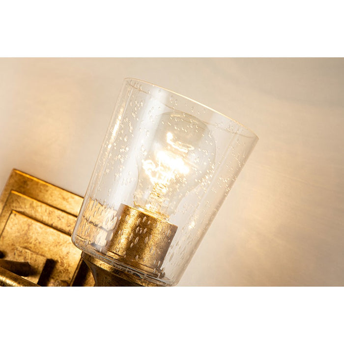 Lucas McKearn Vetiver 2 Light Bath/Vanity, Gold Leaf F2