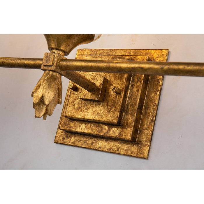 Lucas McKearn Vetiver 3 Light Bath/Vanity, Gold Leaf F1