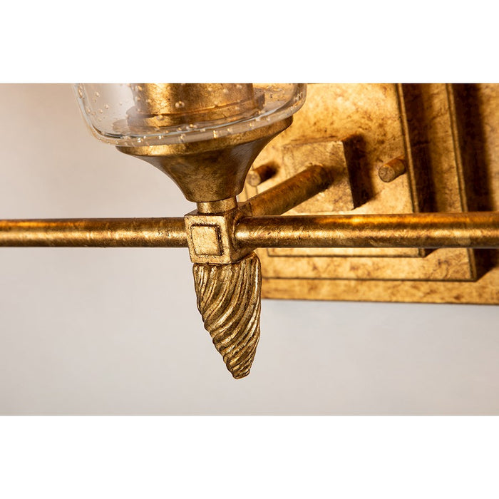 Lucas McKearn Vetiver 3 Light Bath/Vanity, Gold Leaf F2