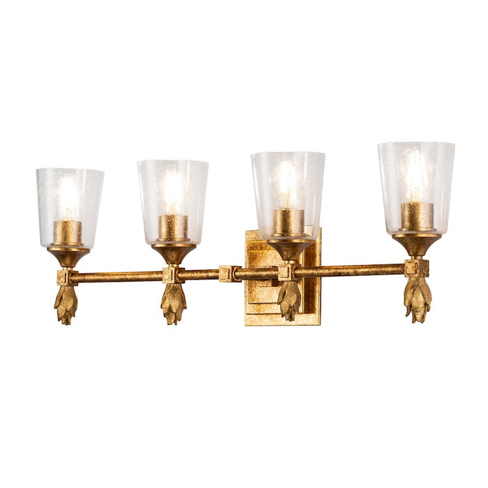 Lucas McKearn Vetiver 4 Light Bath/Vanity, Gold Leaf F1 - BB1022G-4-F1G