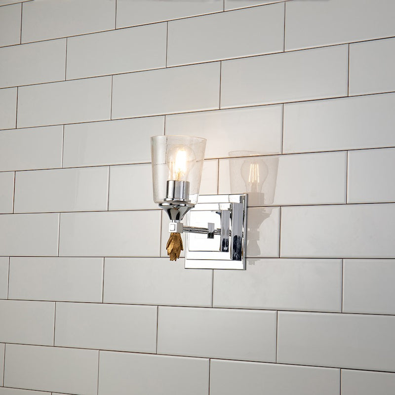 Lucas McKearn Vetiver 1 Light Bath/Vanity, Chrome/Gold F1