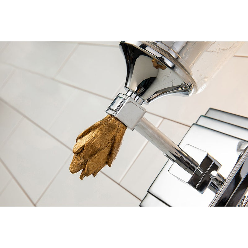 Lucas McKearn Vetiver 1 Light Bath/Vanity, Chrome/Gold F1
