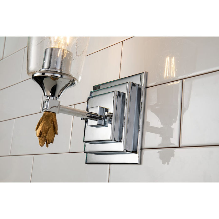 Lucas McKearn Vetiver 1 Light Bath/Vanity, Chrome/Gold F1